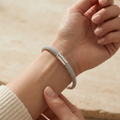 Milanaise-Armband Silber 925 getragen